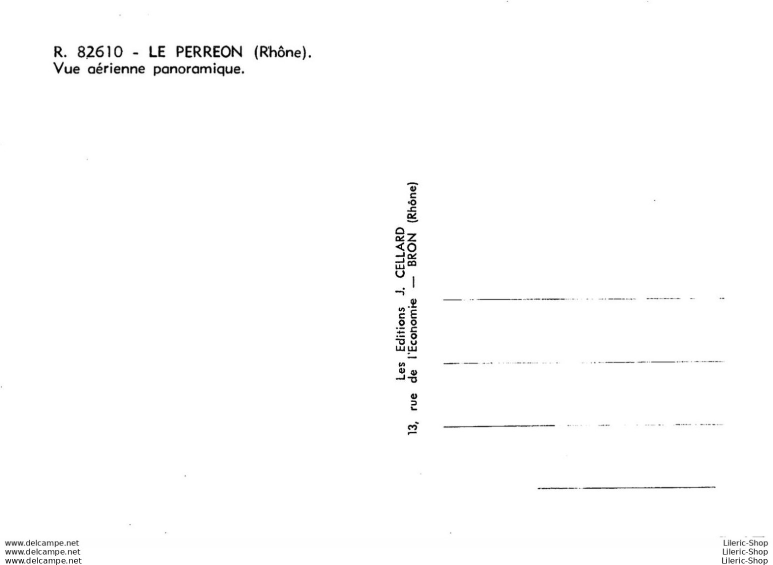 LE PERRON (69) CPSM ±1960 - Vue  Aérienne Panoramique -. Éd. J. CELLARD - Andere & Zonder Classificatie