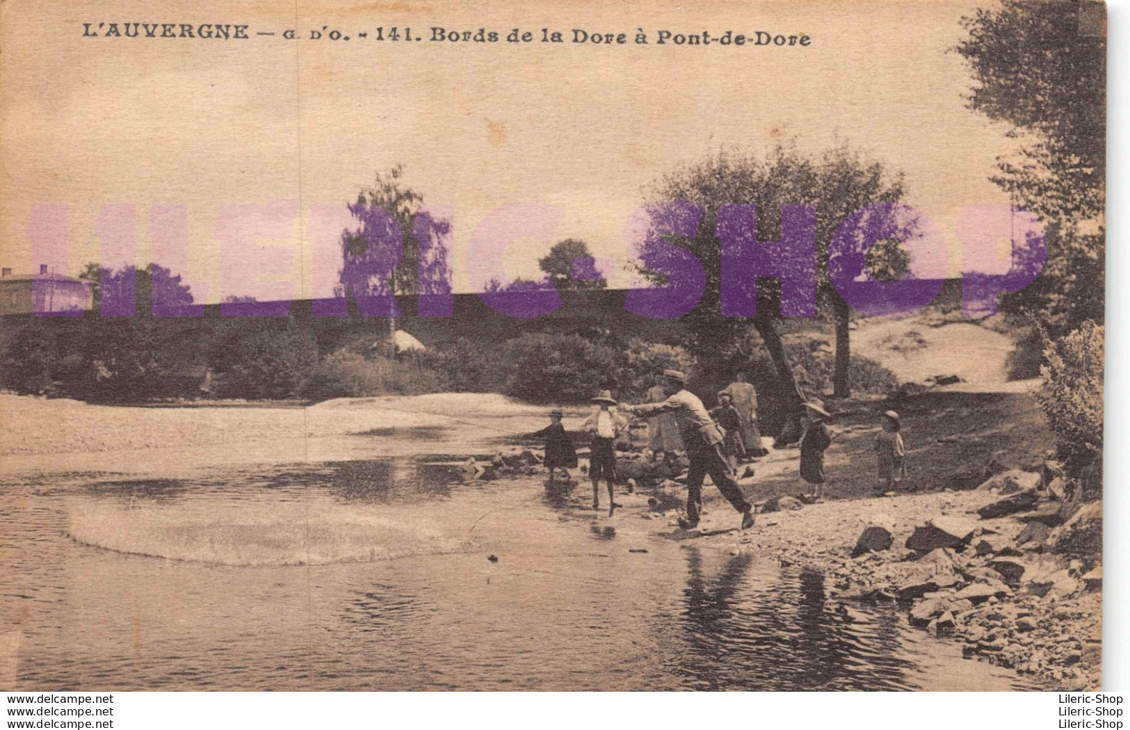 PONT-DE-DORE (63) -± 1910 -  Pêche à L'épervier Sur Les Bords De La Dore - Éd. G.D'O - Sonstige & Ohne Zuordnung