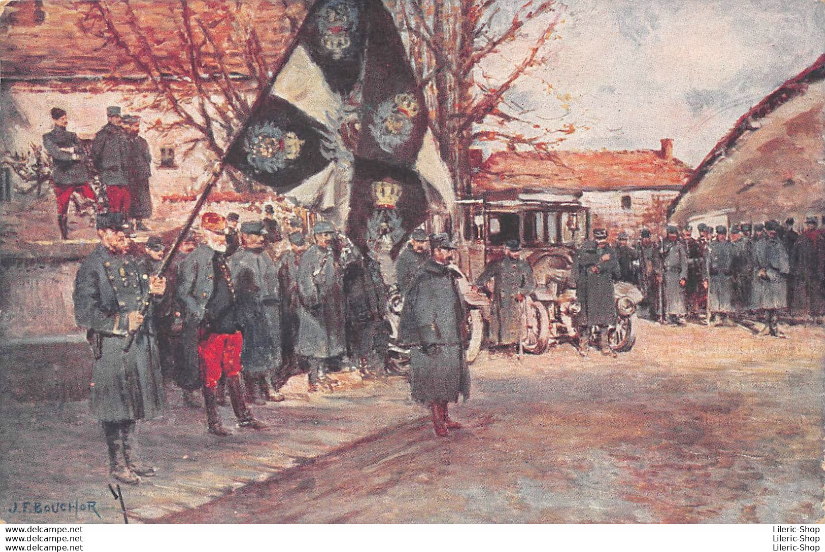 Guerre 1914-18-  CPA D'après Le Tableau De Jf Bouchor - Drapeau Allemand Capturé Par Le 15 ème Corps - Guerre 1914-18