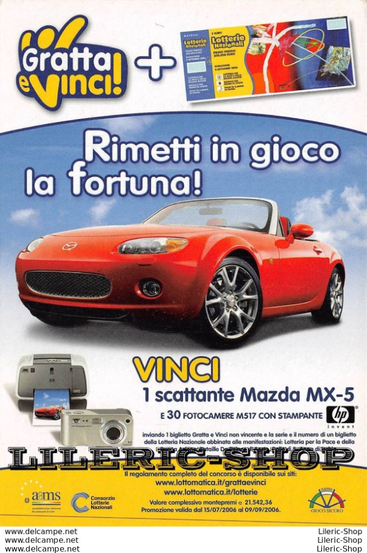 LOTTERIE NAZIONALI - Automobile MAZDA MX-5 - Reclame