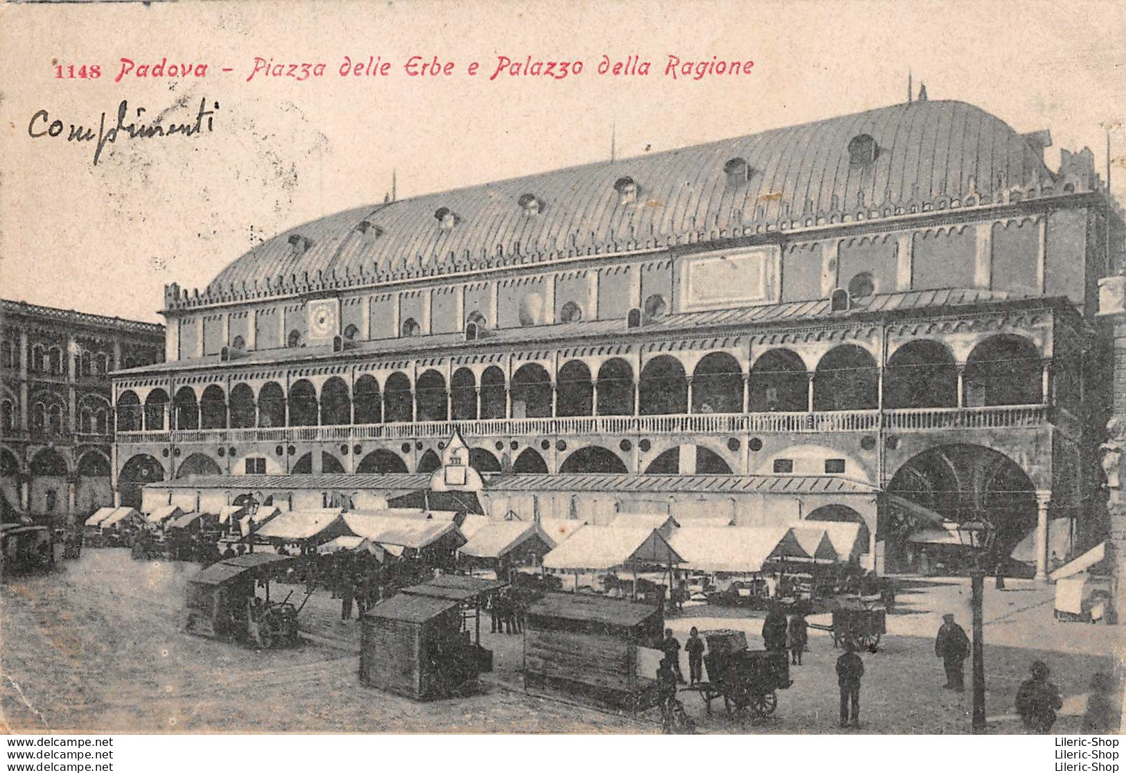 PADOVA (Italie) - Precursore Anno 1895 - Piazza Delle Erbe E Palazzo Della Ragione - Padova (Padua)