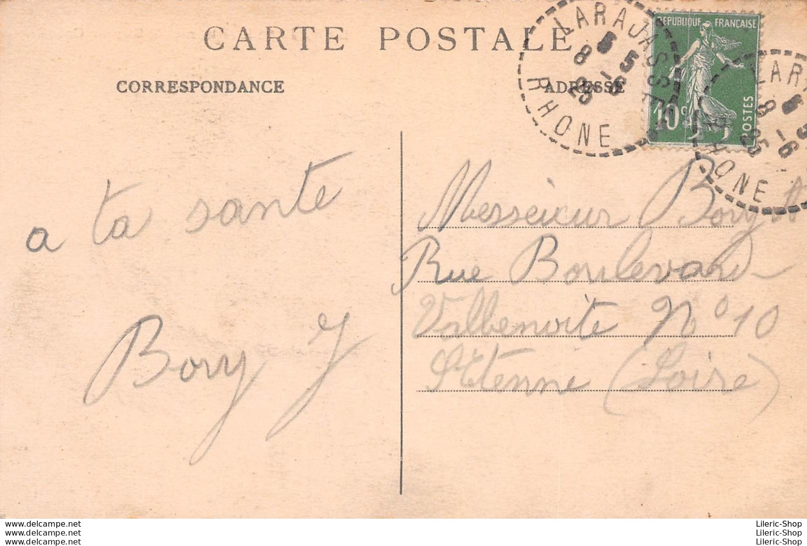 LARAJASSE (69) Aout 1925 - Sur La Coise - - Other & Unclassified