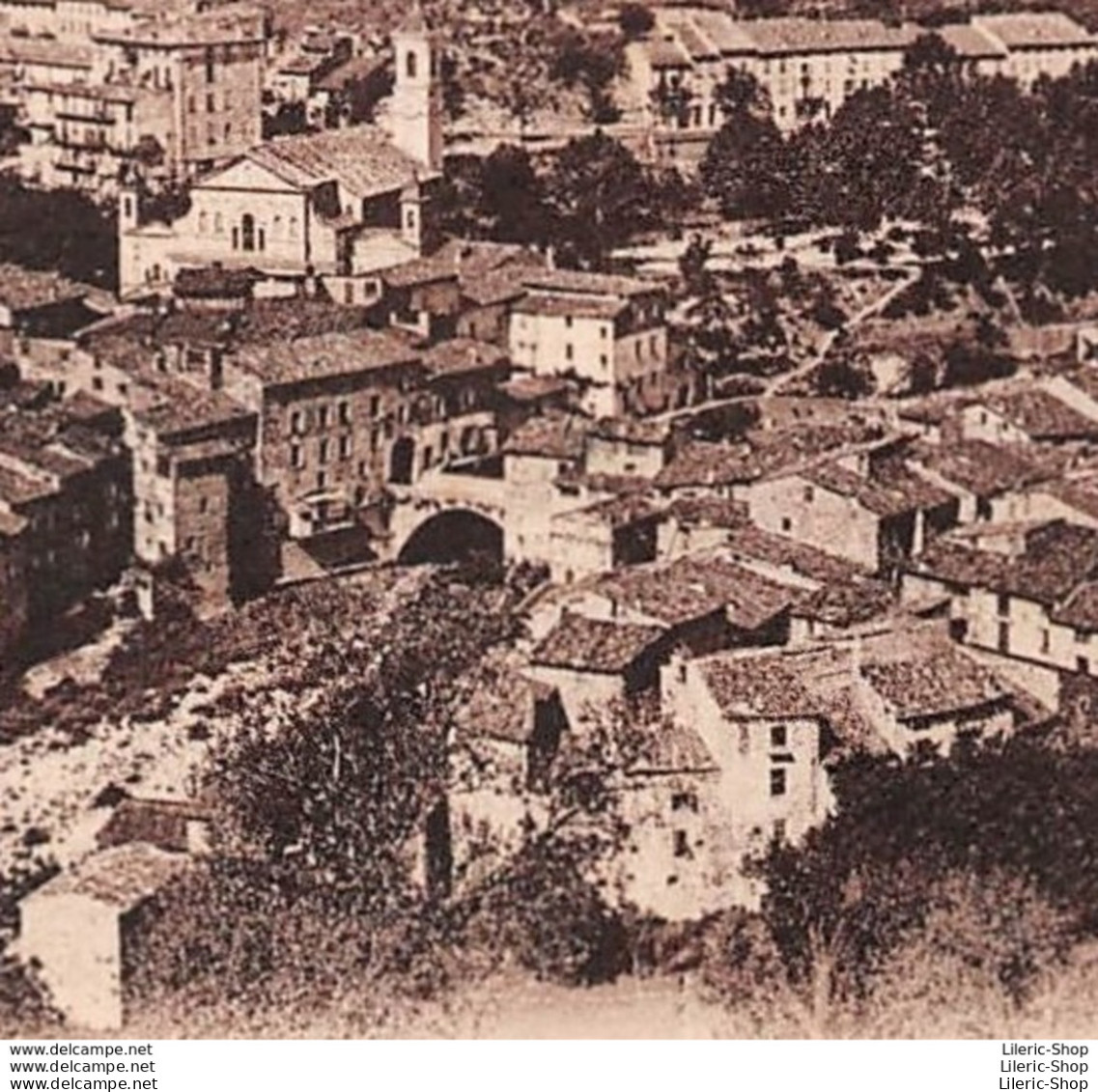 L'ESCARÈNE (06) 1937 - Vue Générale - Le Pont-vieux - Viaduc Ferroviaire Ligne De Nice Coni à Droite - Éd. P. CASTELL - L'Escarène