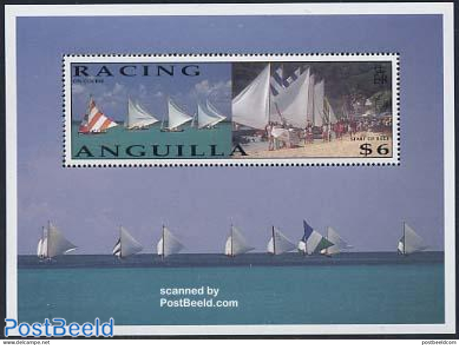 Anguilla 1992 Regatta S/s, Mint NH, Sport - Transport - Sailing - Ships And Boats - Voile