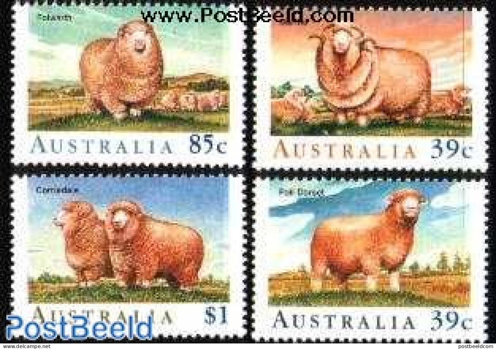 Australia 1989 Sheep 4v, Mint NH, Nature - Animals (others & Mixed) - Cattle - Nuevos