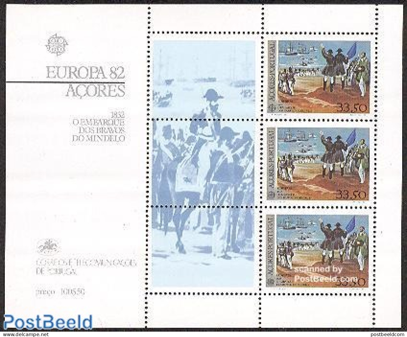 Azores 1982 Europa, Return Of Mindelo Heroes S/s, Mint NH, History - Transport - Europa (cept) - Explorers - Ships And.. - Explorateurs