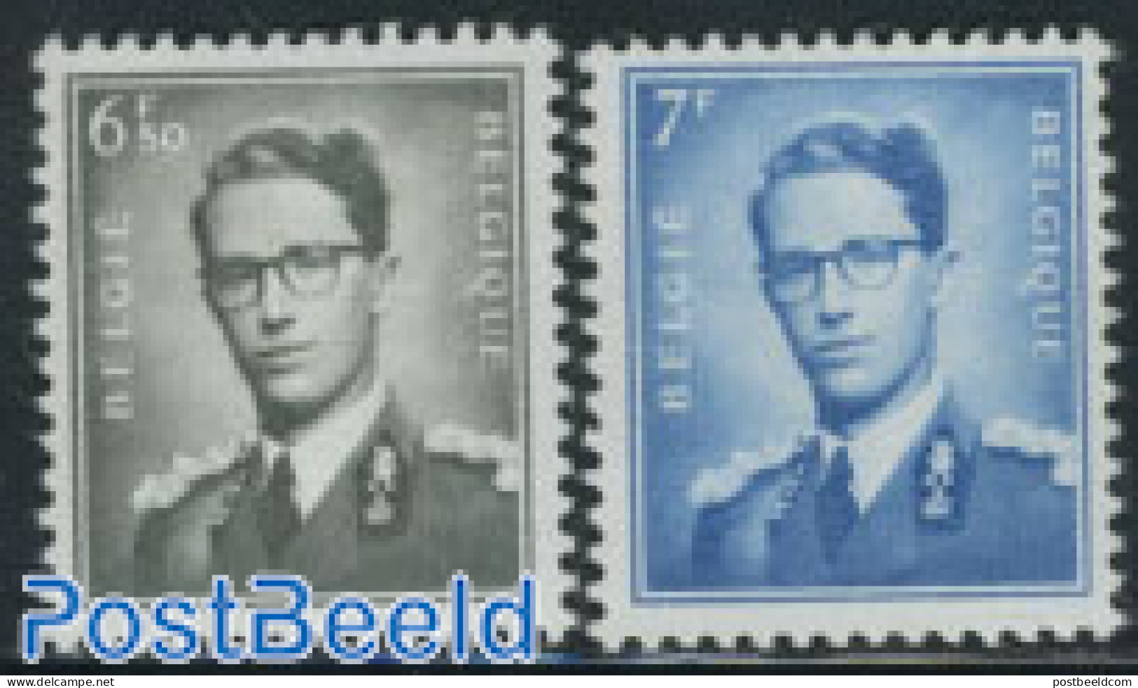 Belgium 1960 Definitives 2v, Normal Paper, Mint NH - Ungebraucht