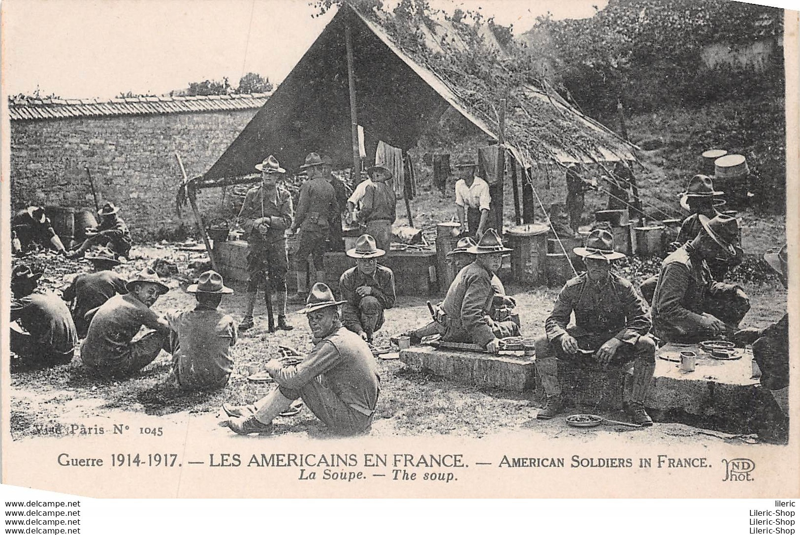 WW1 - Guerre 1914-1917 - Les Américains En France, La Soupe (American Soldiers In France, The Soup) - Éd. ND - Guerra 1914-18