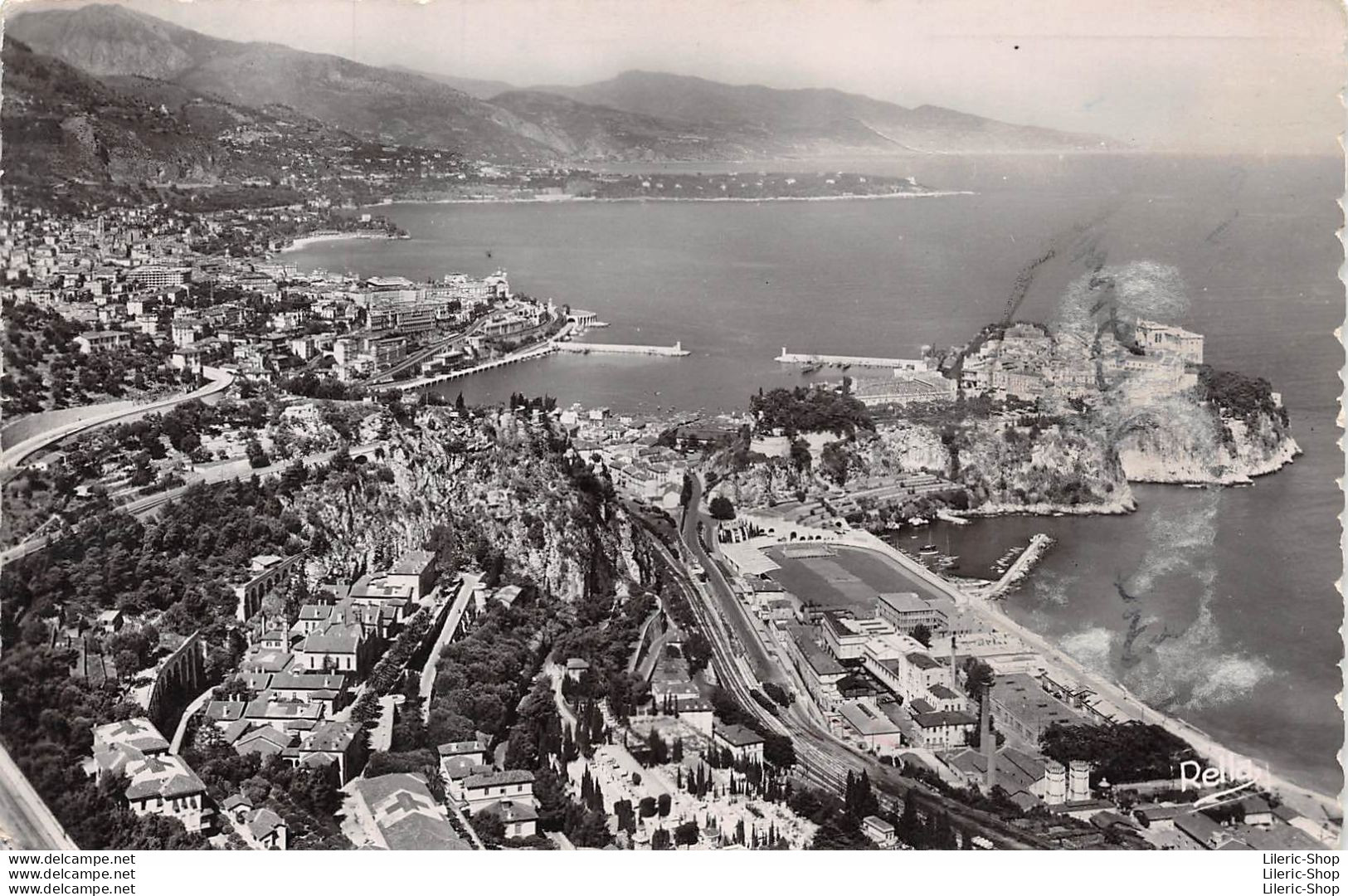 CPSM 1953 -  Principauté De MONACO -Le Cap Martin Et La Côte Italienne - Éd. RELLA - Tarjetas Panorámicas