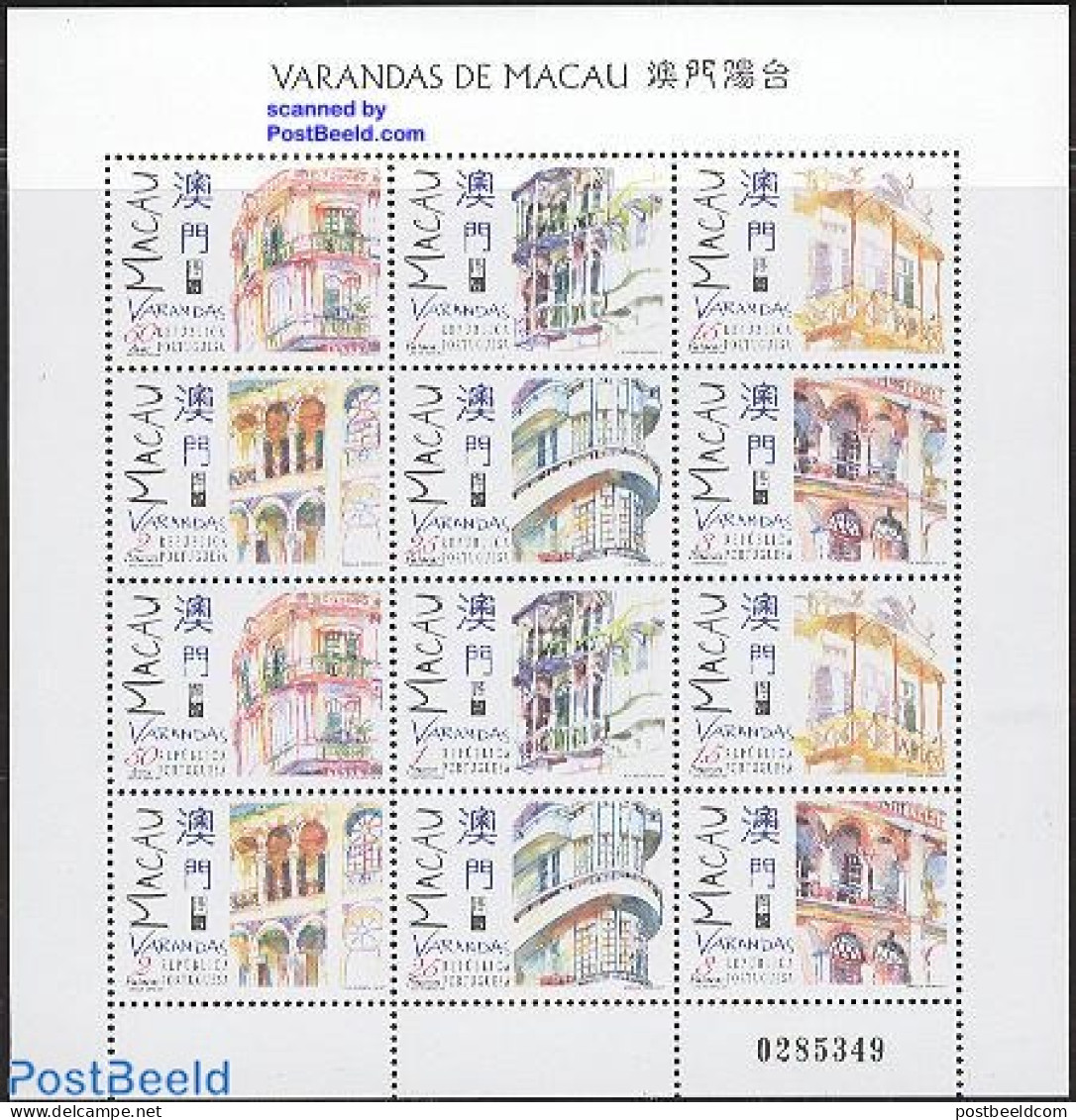 Macao 1997 Verandas M/s, Mint NH - Ongebruikt