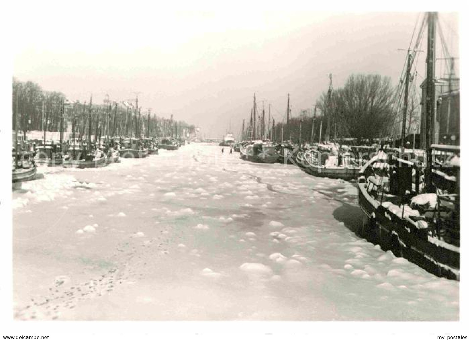 72639425 Warnemuende Ostseebad Hafen Winter Rostock - Rostock