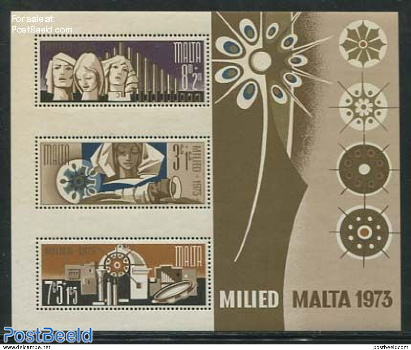 Malta 1973 Christmas S/s, Mint NH, Religion - Christmas - Noël