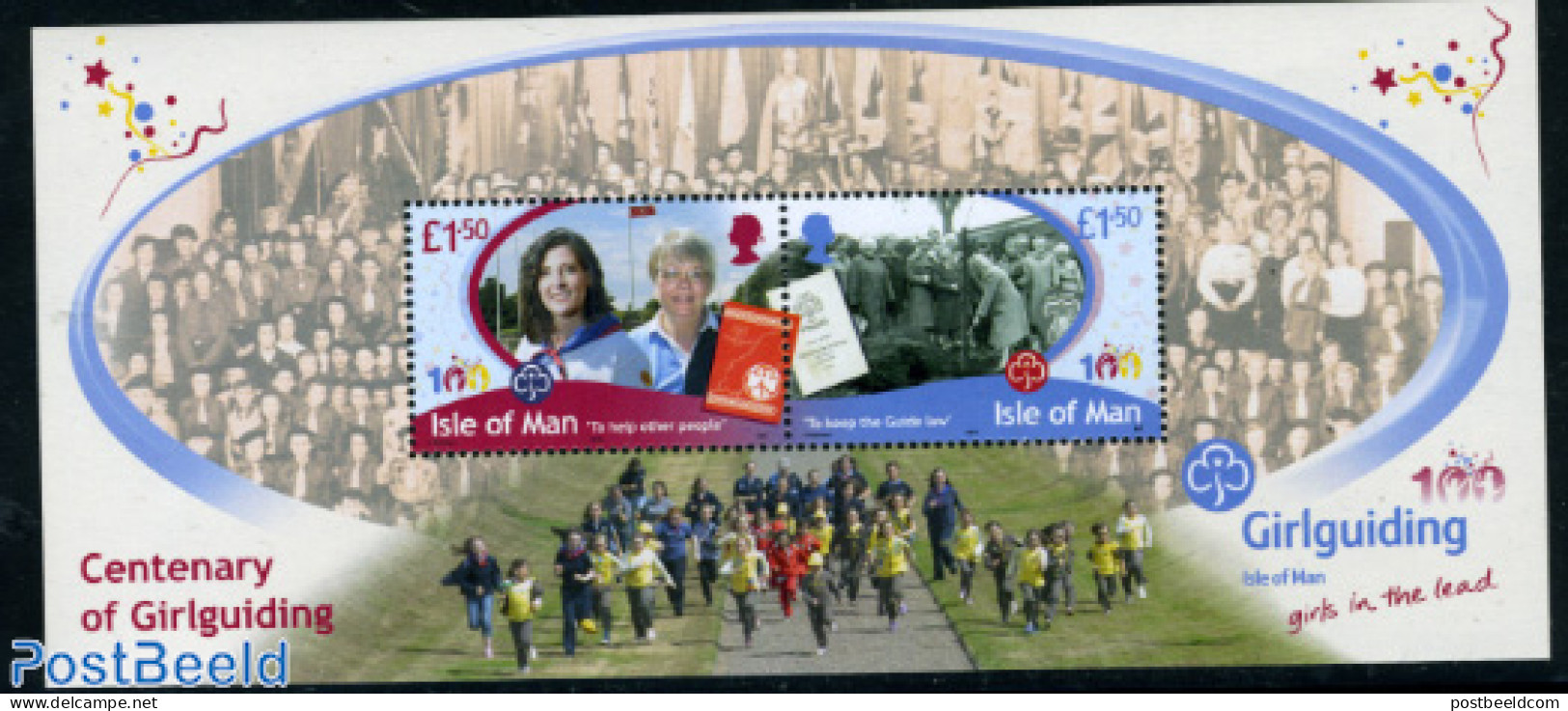 Isle Of Man 2010 Girlguiding Centenary S/s, Mint NH, Sport - Scouting - Man (Ile De)