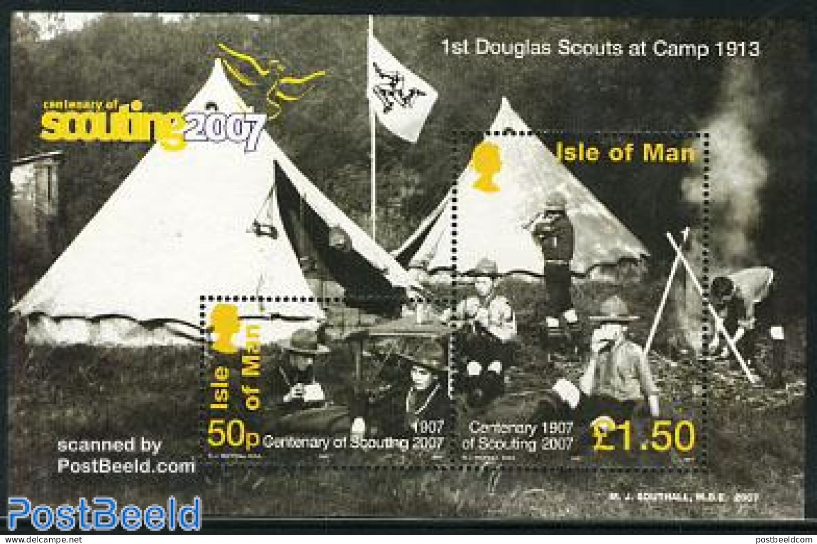 Isle Of Man 2007 Scouting Centenary S/s, Mint NH, Sport - Scouting - Isle Of Man