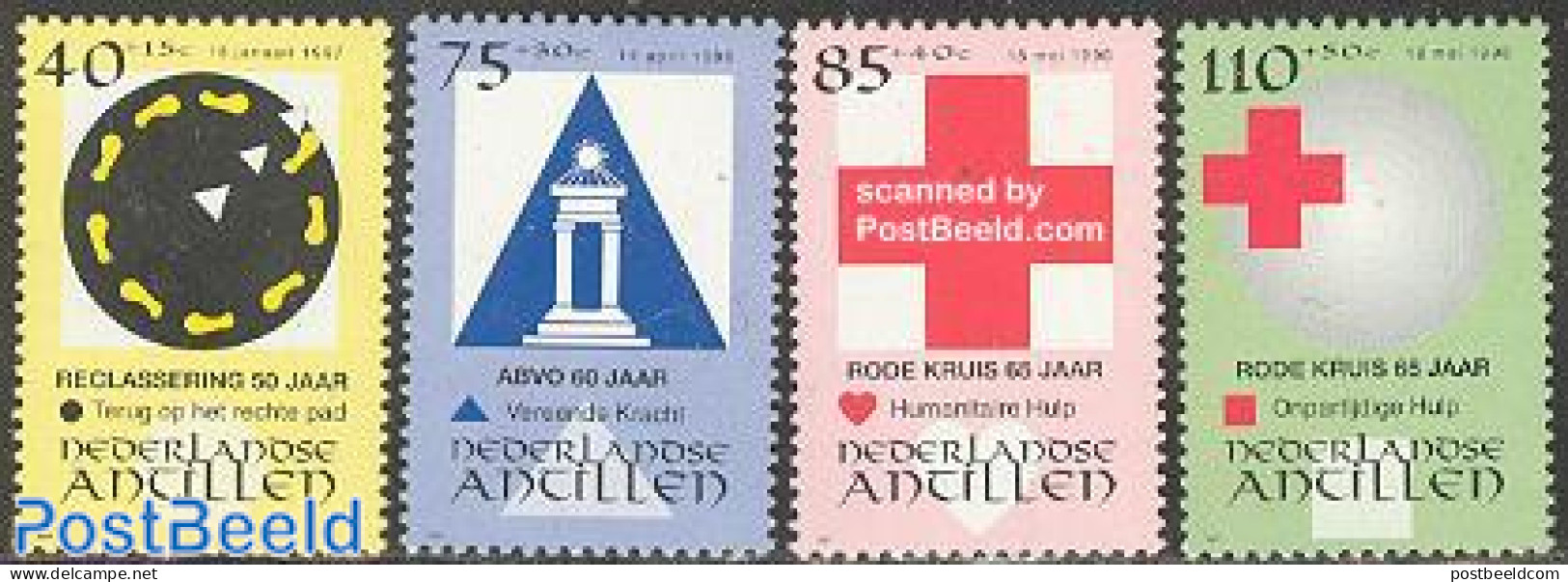 Netherlands Antilles 1997 Social Welfare 4v, Mint NH, Health - Red Cross - Red Cross