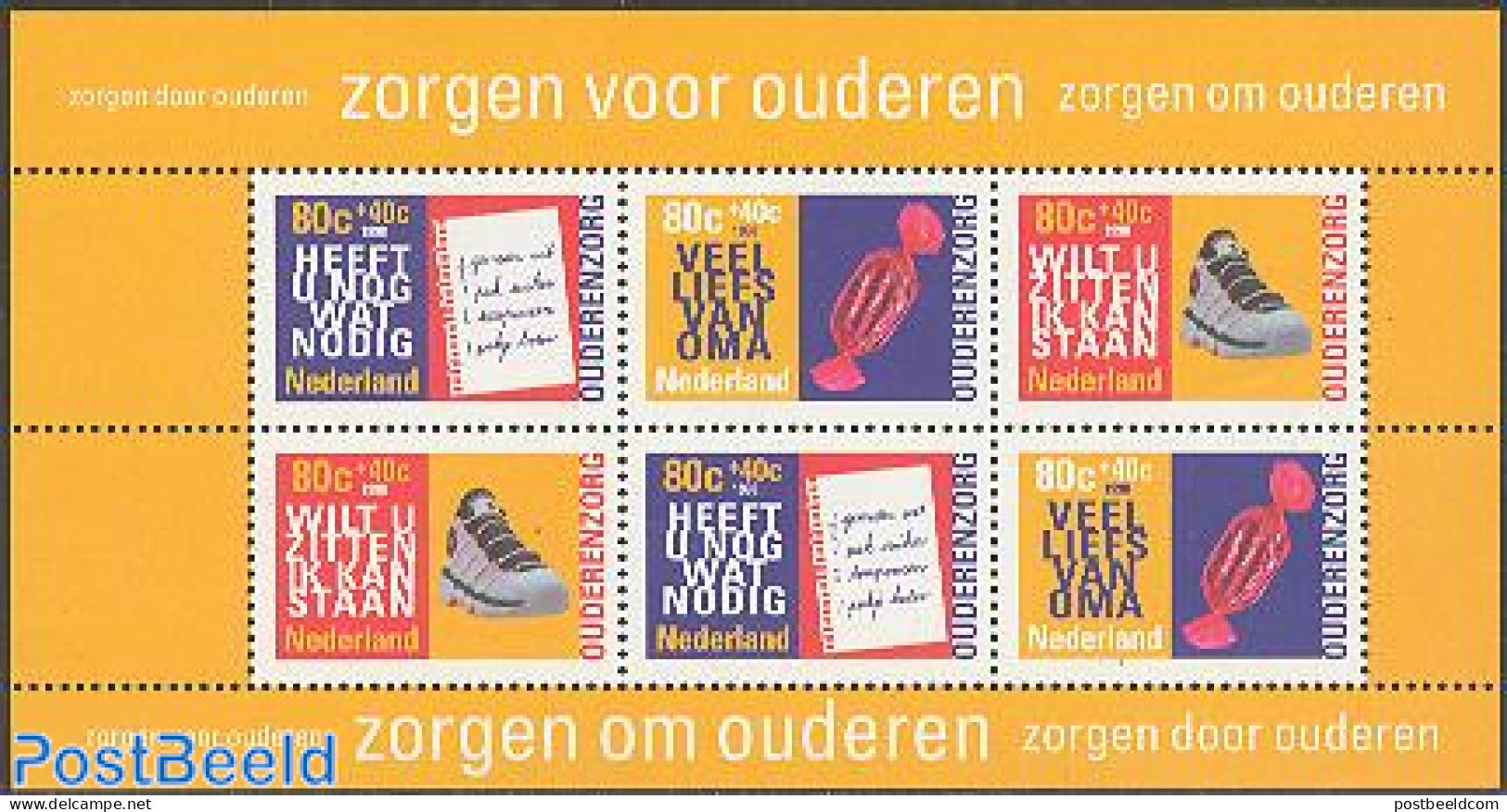 Netherlands 1998 Summer, Senior People S/s, Mint NH, Various - Greetings & Wishing Stamps - Art - Handwriting And Auto.. - Ungebraucht