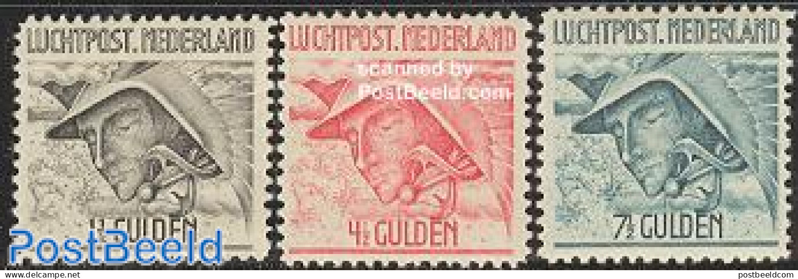 Netherlands 1929 Airmail, Mercurius 3v, Mint NH, Religion - Greek & Roman Gods - Luchtpost