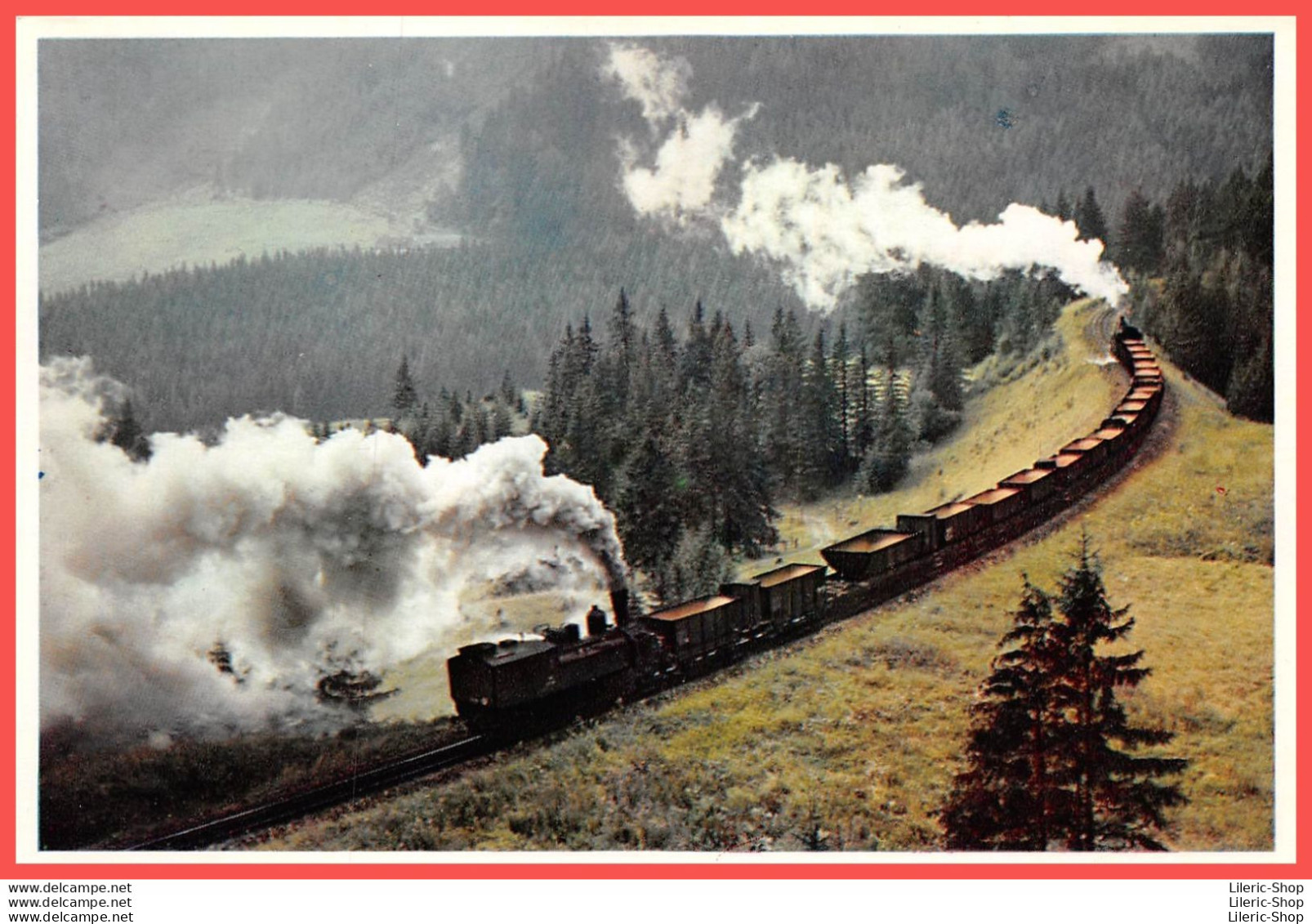 Train Sur L'Erzbergerbahn Bahn Zug Railways Locomotive à Vapeur Steam Engine Chemin De Fer Éd. La Vie Du Rail  - Andere & Zonder Classificatie