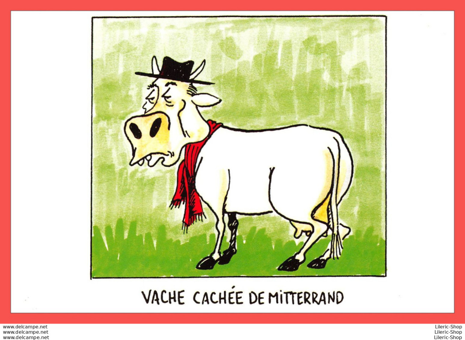 Michel CAMBON " Drôles De Vaches " CPM N° CA30 Label Images, Vache Cachée De Mitterand   - Contemporary (from 1950)