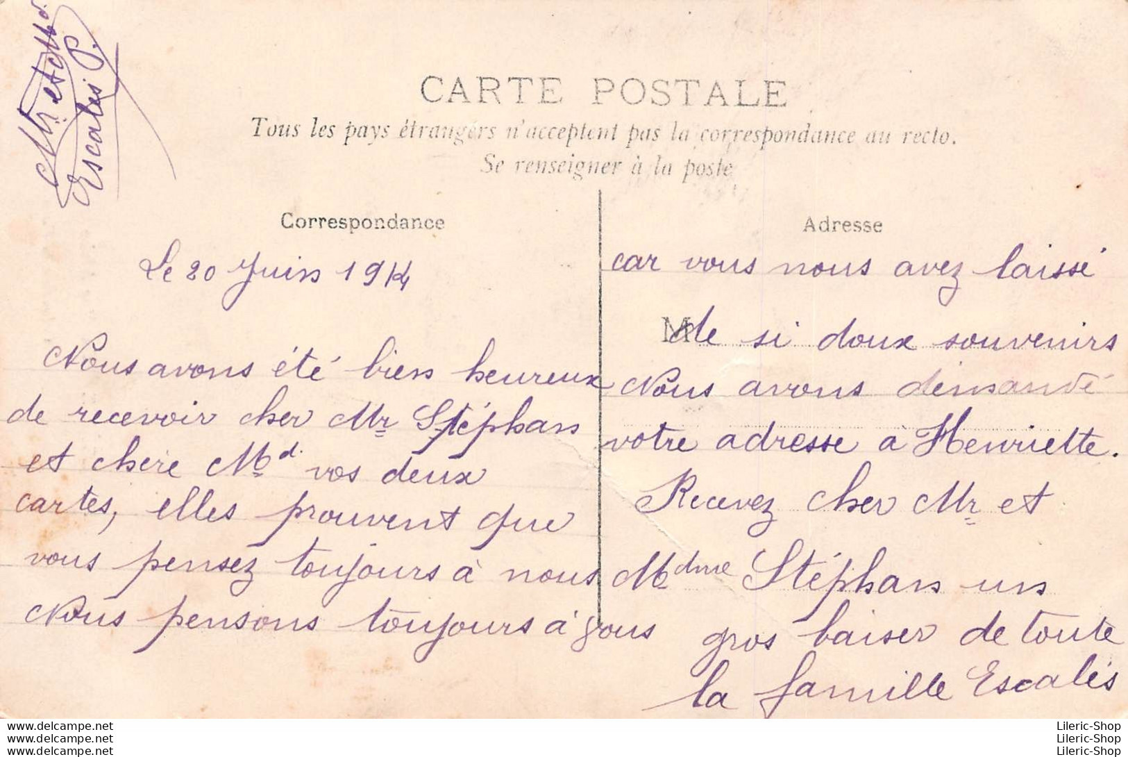 ALGÉRIE CPA 1914 Une Rue Arabe - Collection De La Panthère - E.J. Alger  - Andere & Zonder Classificatie