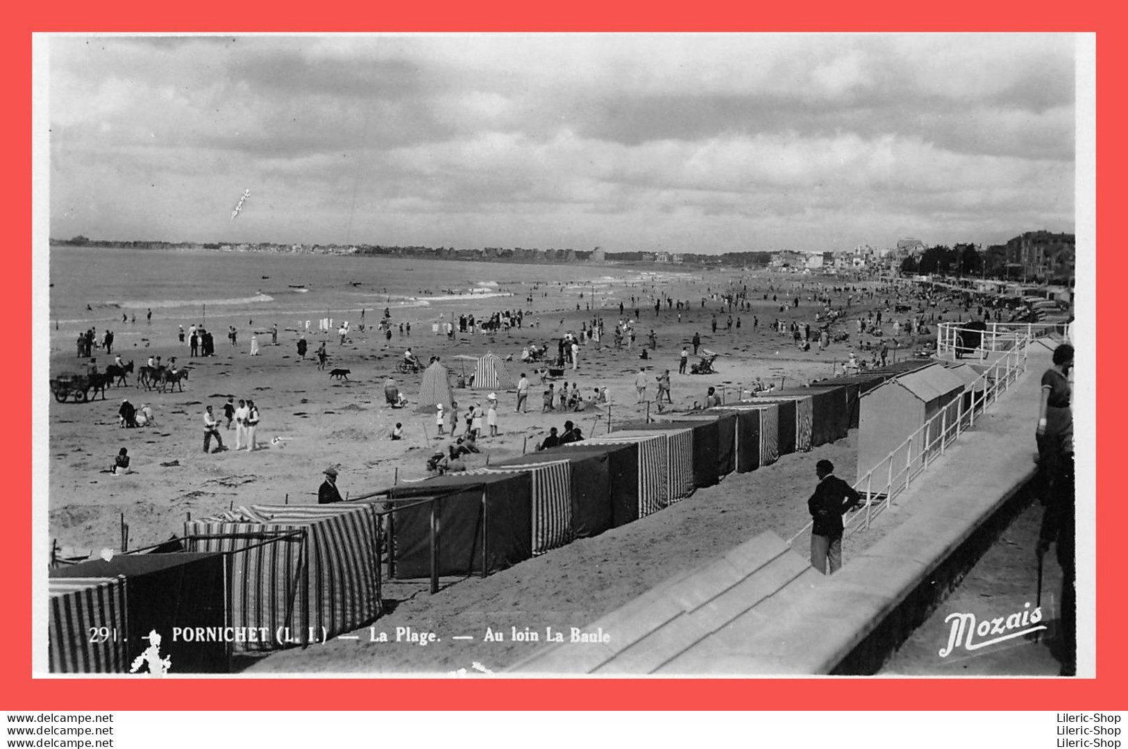 PORNICHET (44) -La Plage - Au Loin La Baule - J.NOZAIS, Éditeur - Pornichet