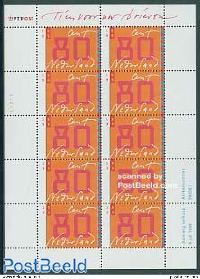 Netherlands 1999 Tien Voor Uw Brieven M/s, Mint NH - Ungebraucht