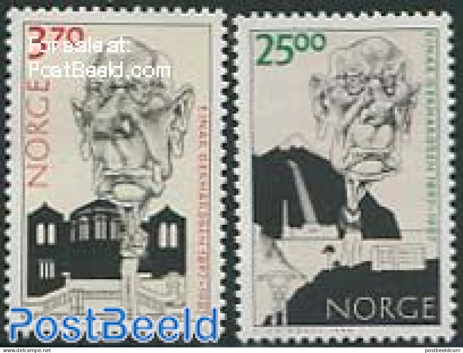 Norway 1997 E. Gerhardsen 2v, Mint NH, History - Politicians - Nuevos