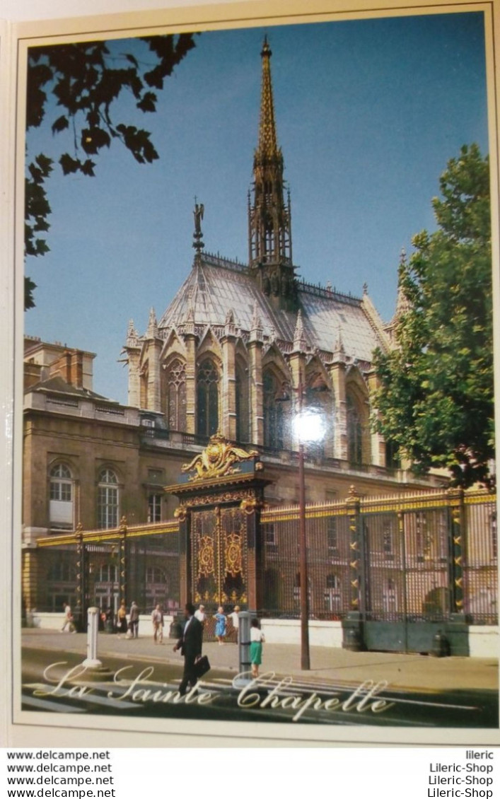 CARNET-DÉPLIANT DE CARTES POSTALES COMPLET "SOUVENIR DE PARIS" AVEC UN PLAN ET  LISTE DES STATIONS DE MÉTRO