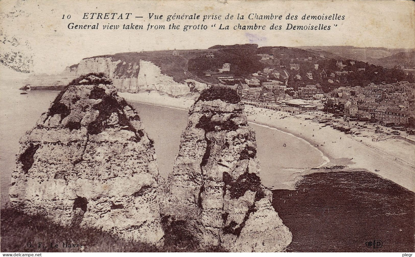 76254 01 22#0+16 - ETRETAT - VUE GENERALE PRISE DE LA CHAMBRE DES DEMOISELLES - Etretat