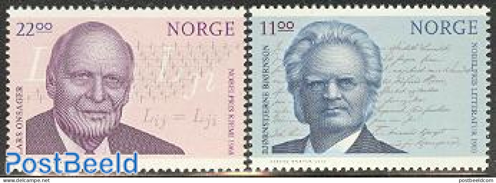 Norway 2003 Nobel Prize Winners 2v, Mint NH, History - Nobel Prize Winners - Art - Authors - Handwriting And Autographs - Unused Stamps