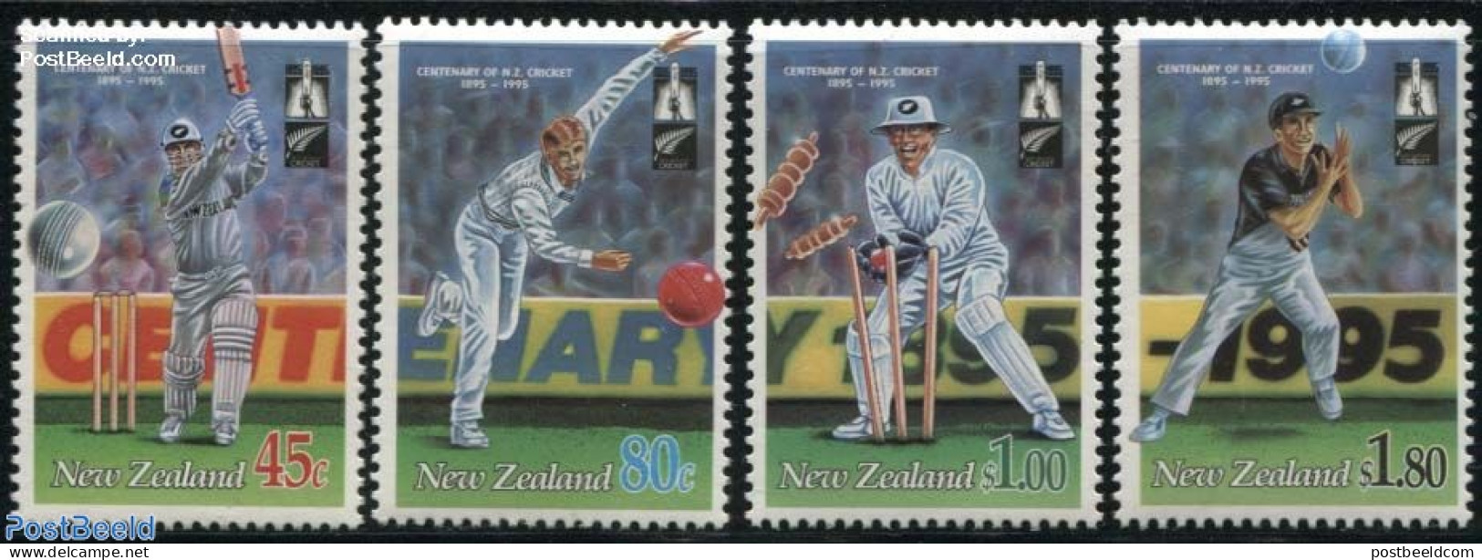 New Zealand 1994 Cricket 4v, Mint NH, Sport - Cricket - Sport (other And Mixed) - Unused Stamps