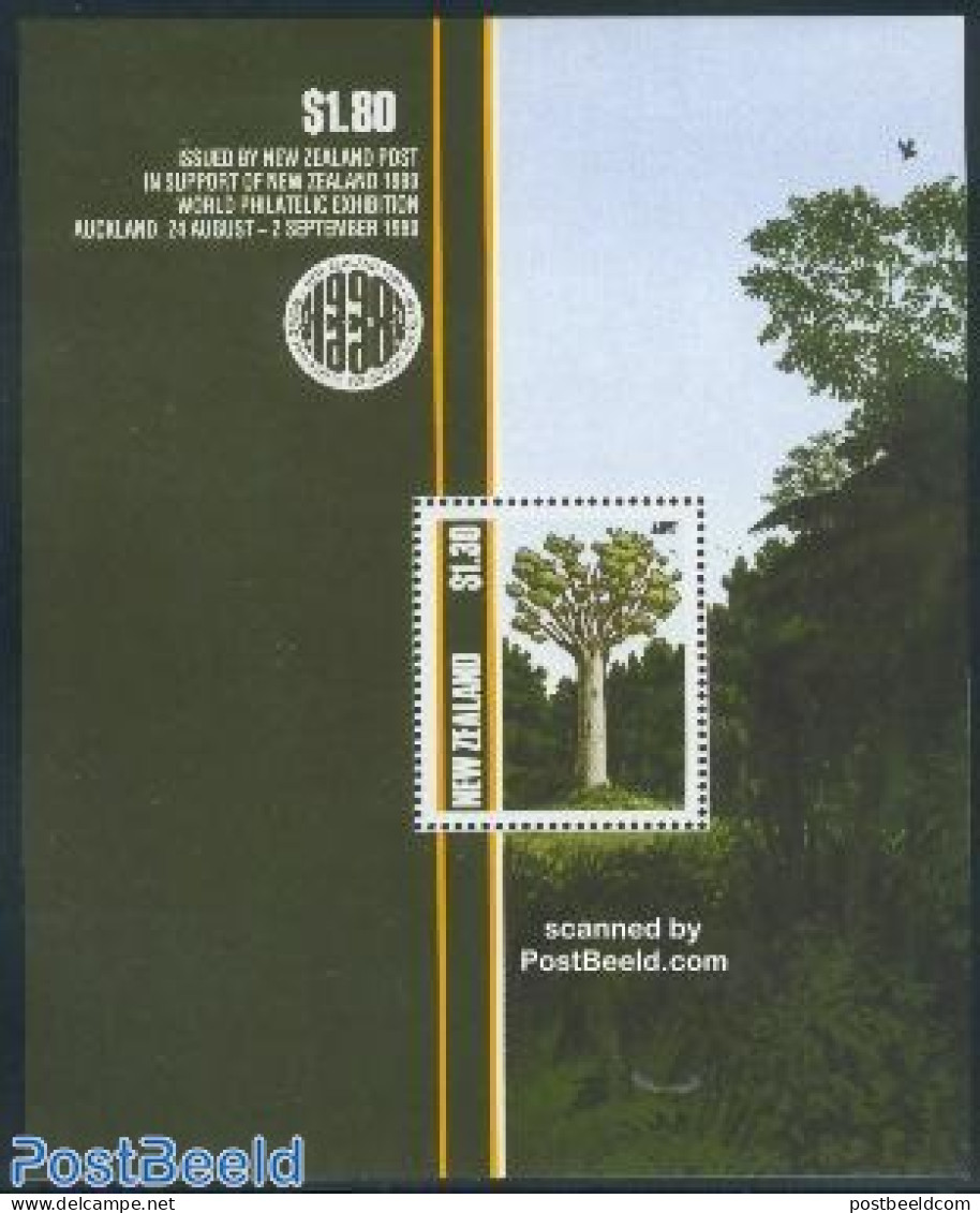 New Zealand 1989 Trees S/s, Mint NH, Nature - Trees & Forests - Nuevos