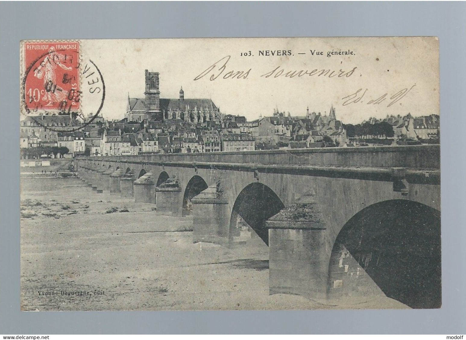 CPA - 58 - Nevers - Vue Générale - Circulée En 1908 - Nevers