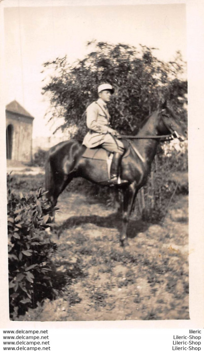 MILITARIA //  CAVALIER MILITAIRE # CHEVAUX # - PHOTO DEDICACÉE AU CHEF MÉNARD PAR E. RECLUS EN AVRIL 1929 - 110X70 - Krieg, Militär