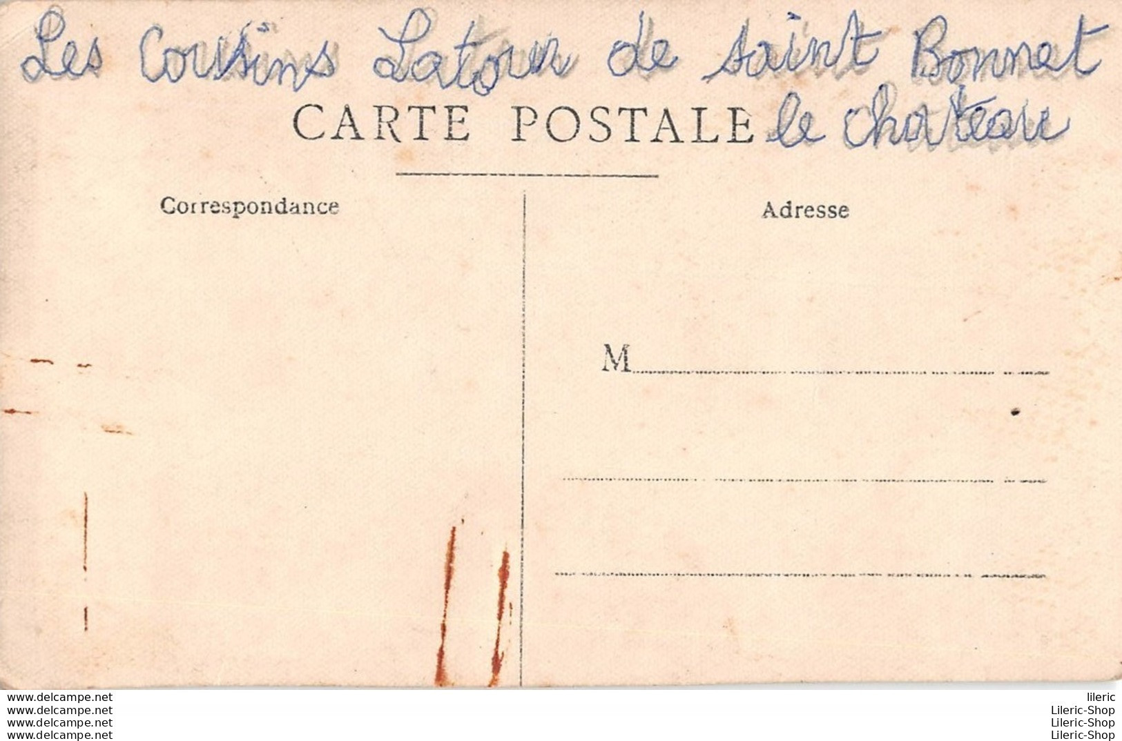 42380 / Saint-Bonnet-le-Château - " Les Cousins Latour" - Personnes Identifiées