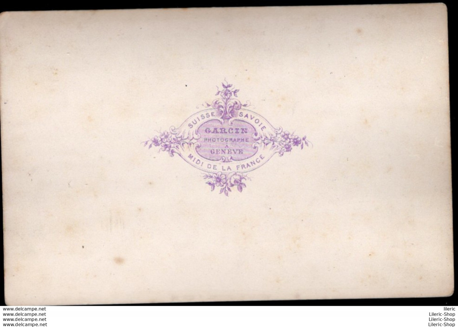 SCHWEIZ // GENÈVE - LA TOUR DE L'ILE VERS 1870 - PHOT AUGUSTE GARCIN - TIRAGE SUR PAPIER ALBUMINÉ SUPPORT CARTON - Lieux