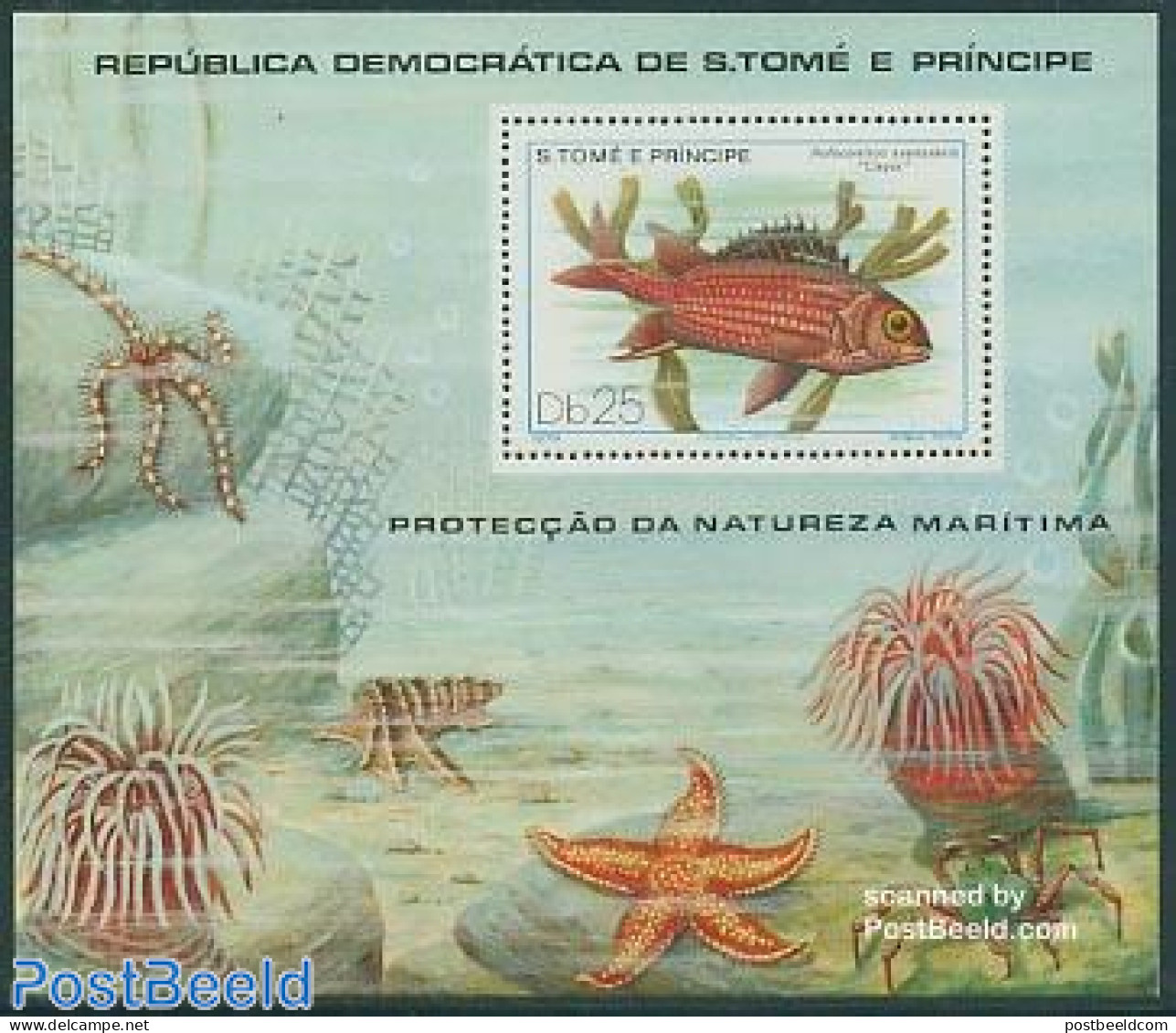 Sao Tome/Principe 1979 Fish S/s, Mint NH, Nature - Fish - Poissons