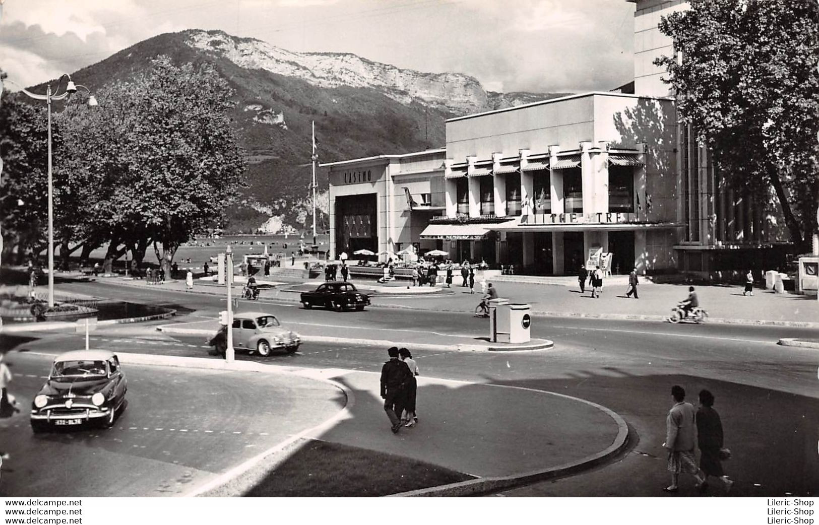 Automobiles Simca Aronde Renault 4 Cv ANNECY (74) 1602 Le Casino Et Le Mont Veyrier - Passenger Cars