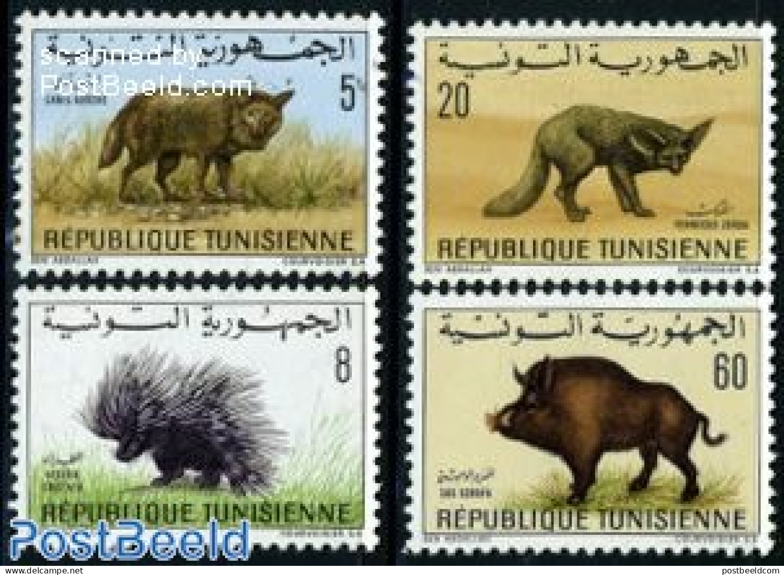 Tunisia 1968 Animals 4v, Mint NH, Nature - Animals (others & Mixed) - Tunisie (1956-...)