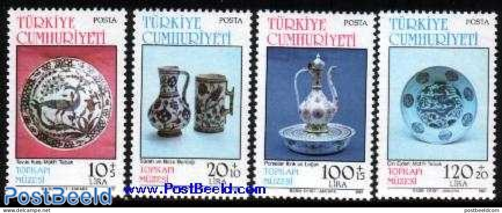 Türkiye 1985 Treasures 4v, Mint NH, Art - Art & Antique Objects - Museums - Other & Unclassified