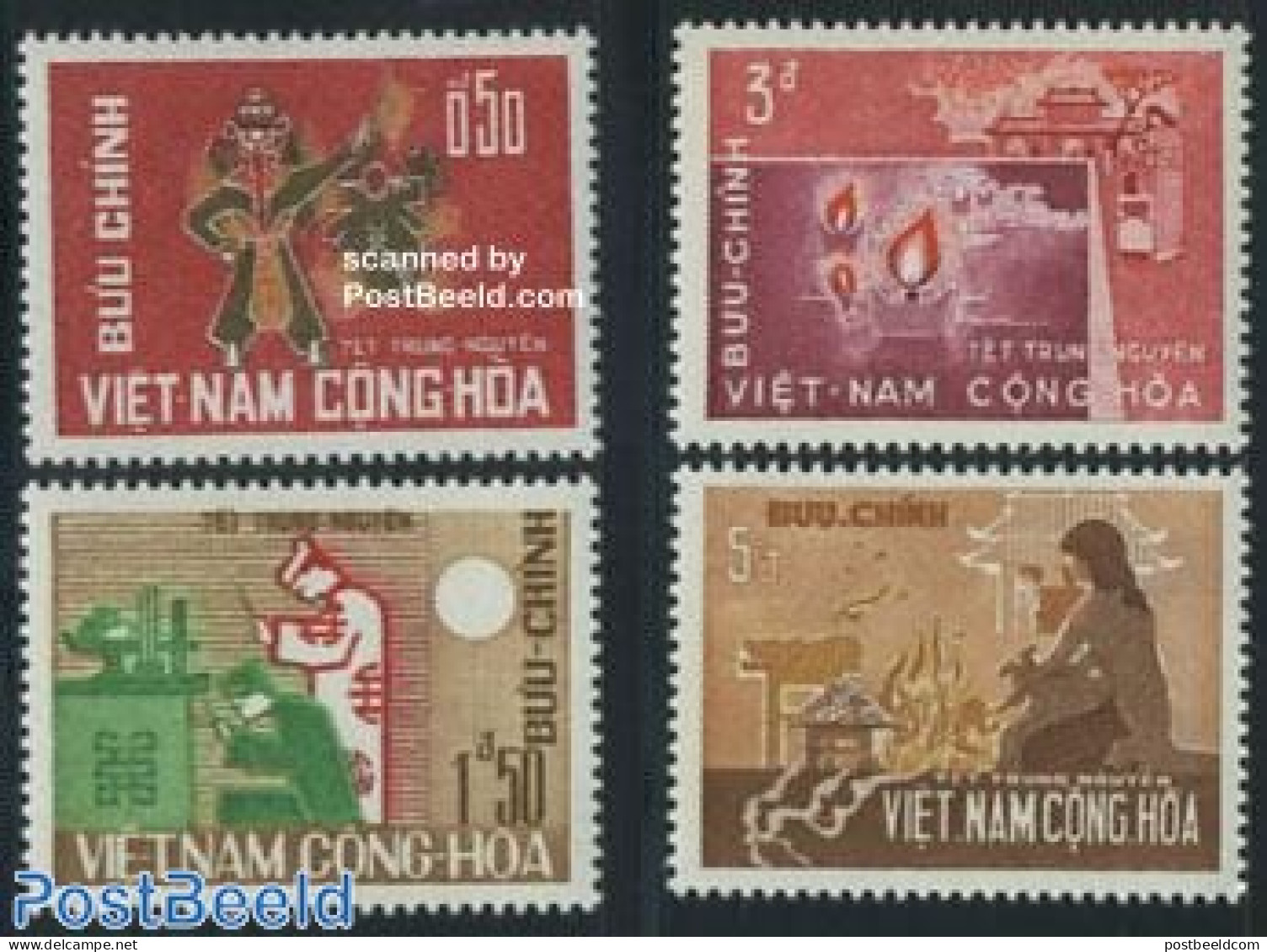 Vietnam, South 1966 Soul Day 4v, Mint NH, Religion - Religion - Autres & Non Classés