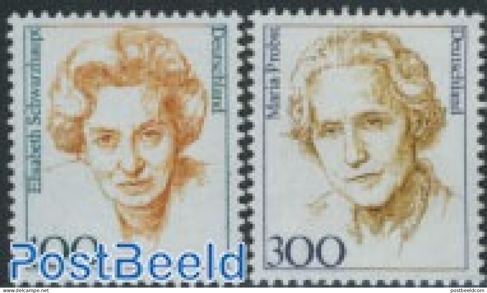 Germany, Federal Republic 1997 Definitives, Women 2v, Mint NH, History - Politicians - Women - Nuevos