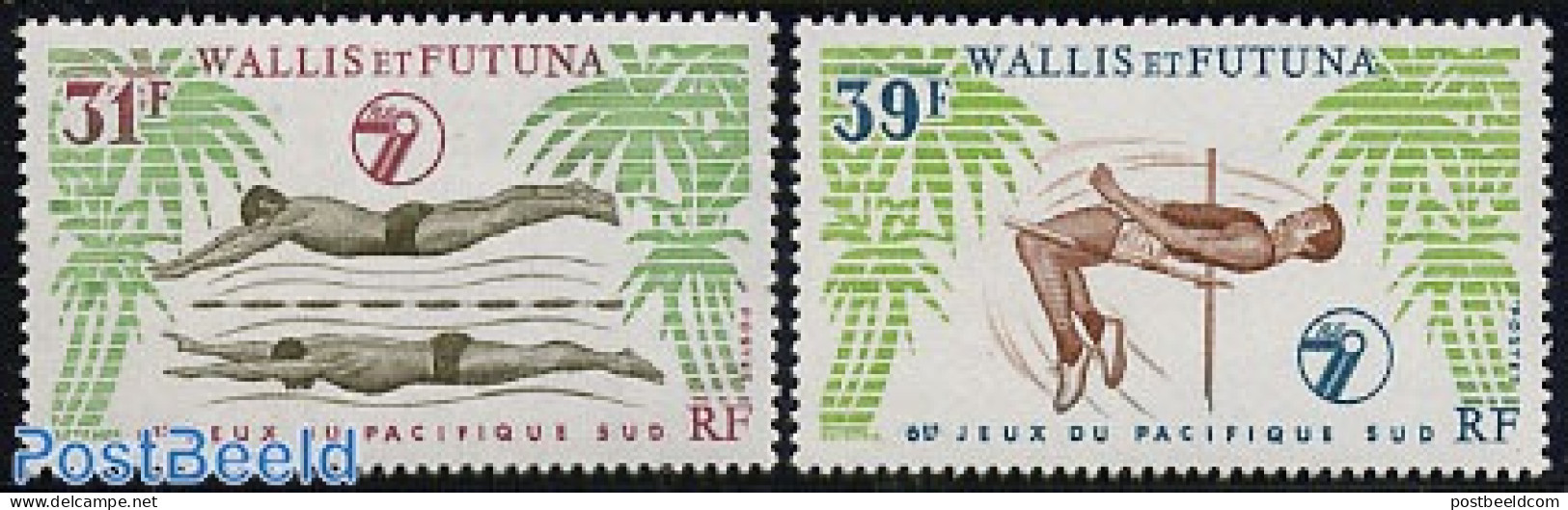 Wallis & Futuna 1979 South Pacific Games 2v, Mint NH, Sport - Athletics - Sport (other And Mixed) - Swimming - Leichtathletik