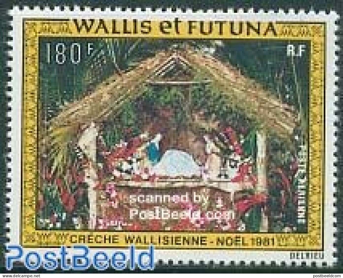 Wallis & Futuna 1981 Christmas 1v, Mint NH, Religion - Christmas - Noël