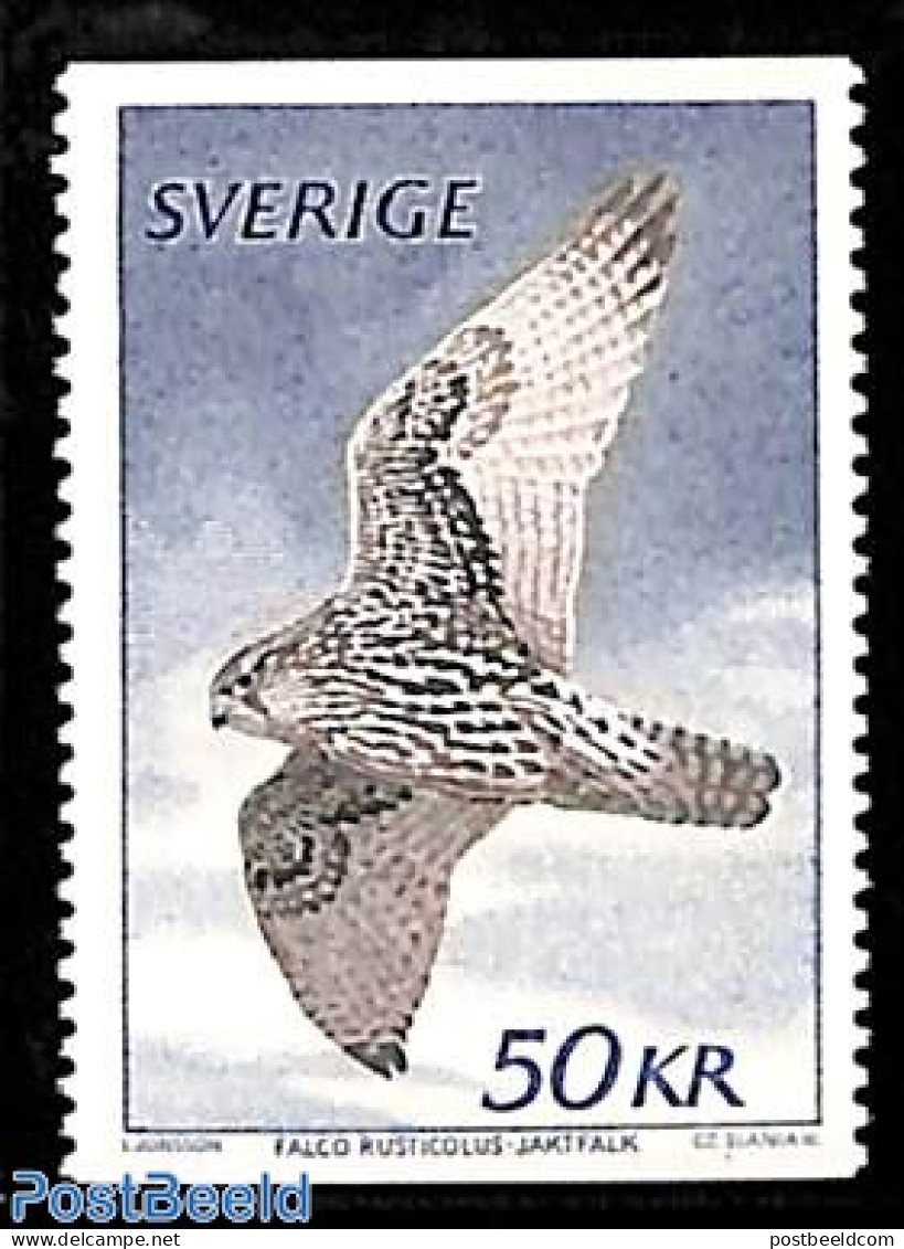 Sweden 1981 Definitive, Falcon 1v, Mint NH, Nature - Birds - Birds Of Prey - Unused Stamps