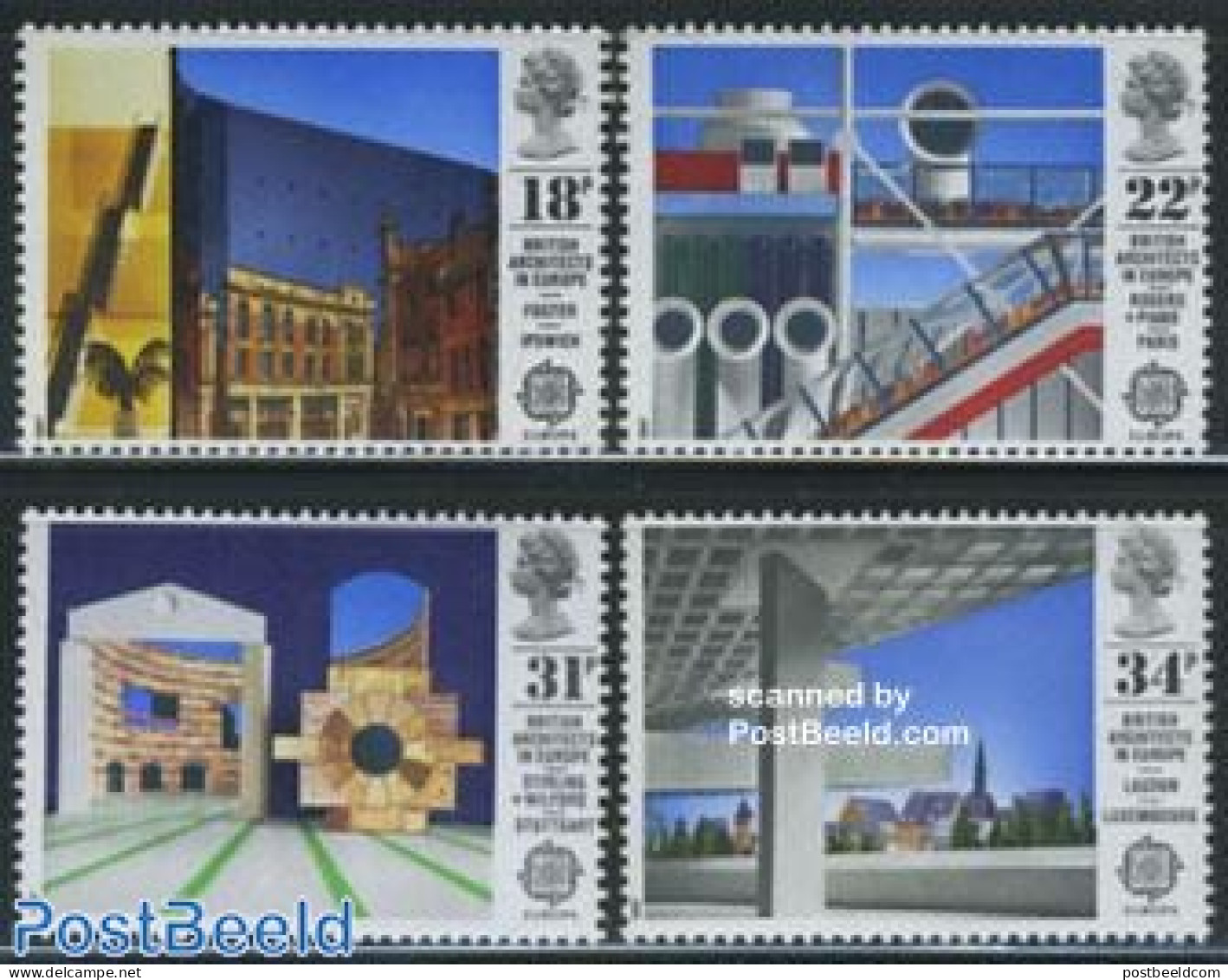 Great Britain 1987 Europa, Modern Architecture 4v, Mint NH, History - Europa (cept) - Art - Modern Architecture - Unused Stamps