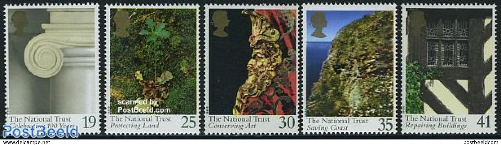 Great Britain 1995 National Trust 5v, Mint NH - Andere & Zonder Classificatie