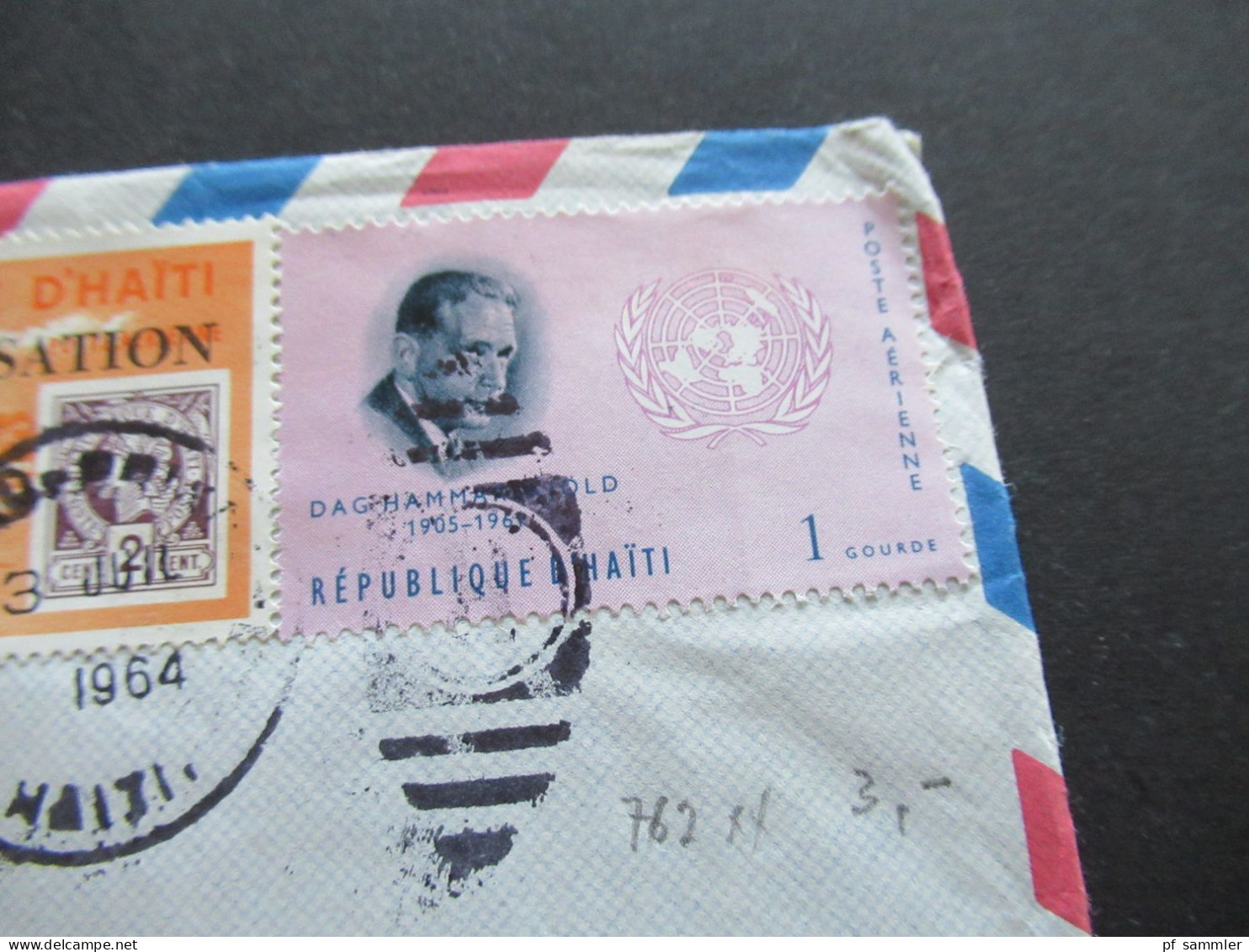 Republique D'Haiti / Haiti 1964 Via Air Mail Luftpost Absender Wolfgang Peter Grässl / Persönlich & Vertraulich - Haiti