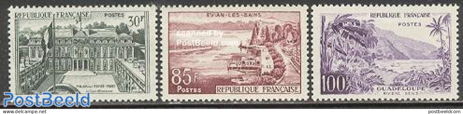 France 1959 Definitives 3v, Mint NH - Ungebraucht