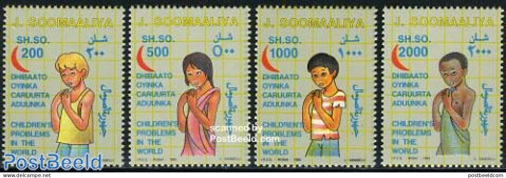 Somalia 1993 Red Cross 4v, Mint NH, Health - Red Cross - Red Cross